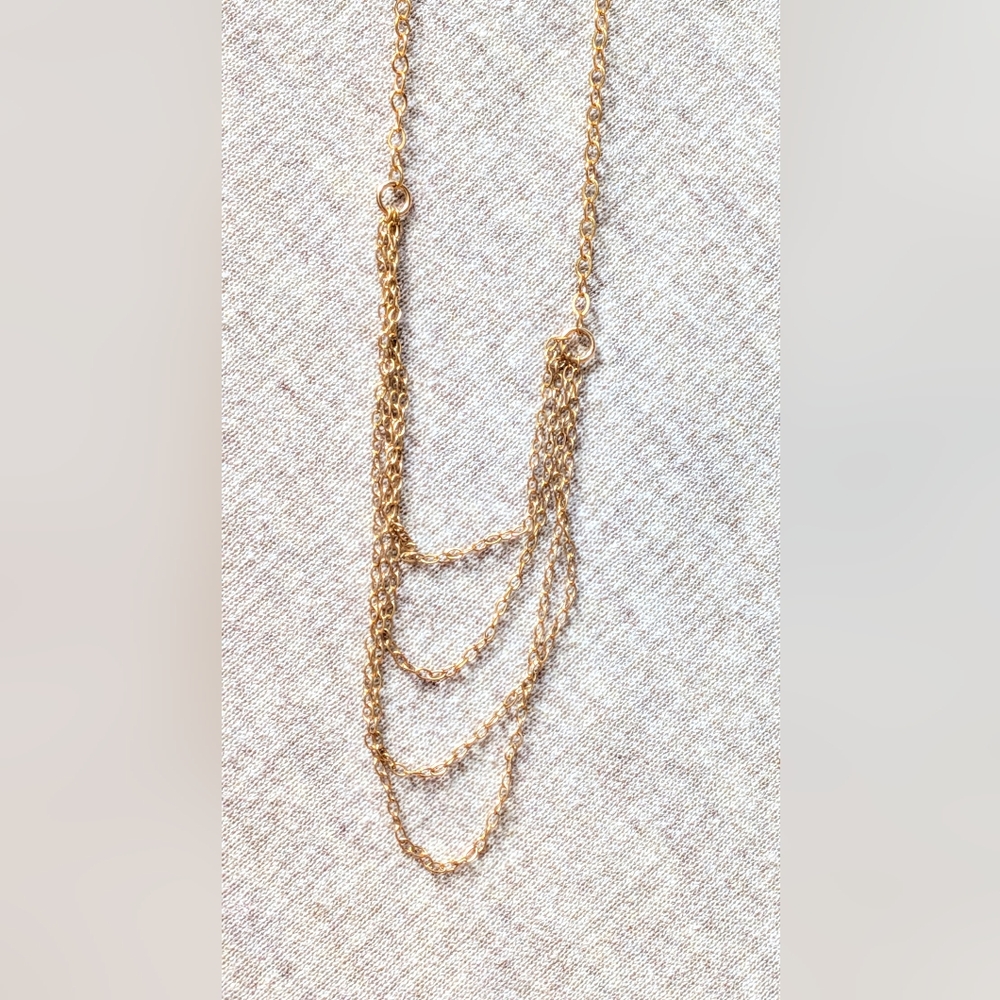 Gorjana Layered Chain Necklace Gold Plated